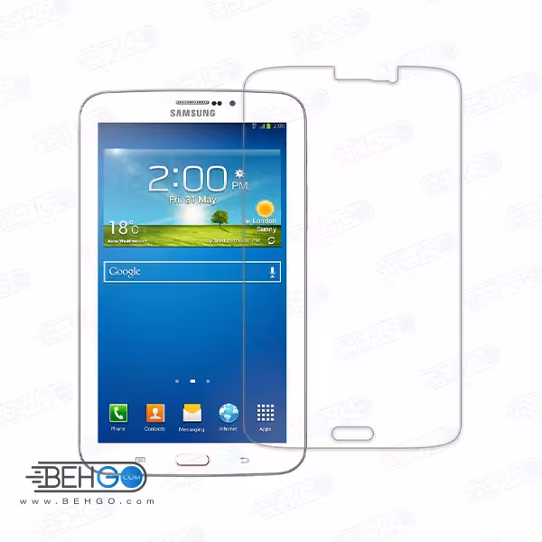 گلس T211 مناسب تبلت P3200/3210 یا T210/T211 بی رنگ و شفاف یا محافظ صفحه نمایش شیشه ای تبلت Glass Screen Protector Samsung P3200/P3210/T210/T211