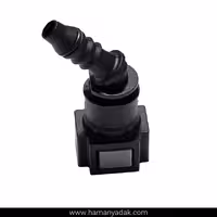 سوکت صافی بنزین 45 درجه طوسی برند  BBZ (کد 122)