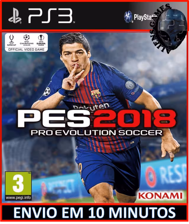 بازی پلی استیشن 3 (PS3 ) نسخه رایتی نسخه هک شده بازی PES 2018: Pro Evolution Soccer