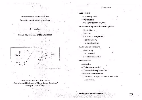 خرید و دانلود نسخه کامل کتاب Parameter identification for inelastic constitutive equations