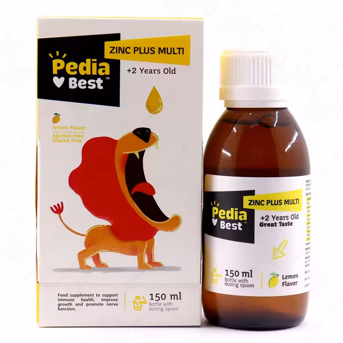 شربت زینک پلاس مولتی پدیابست مخصوص کودکان 150 میلی لیتر