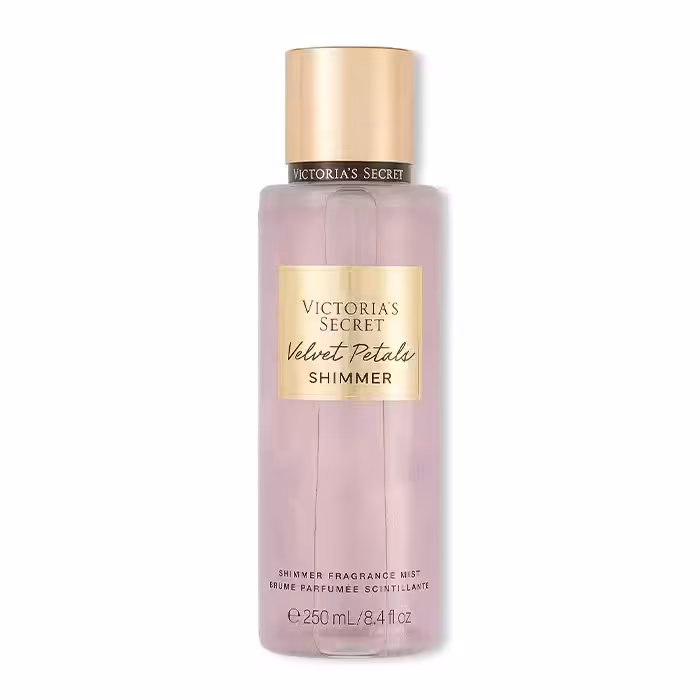 بادی اسپلش شیمر ویکتوریا سکرت Velvet PetalsVictoria’s Secret Velvet Petals shimmer Fragrance Mist