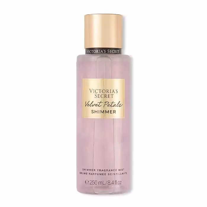 بادی اسپلش شیمر ویکتوریا سکرت Velvet PetalsVictoria’s Secret Velvet Petals shimmer Fragrance Mist