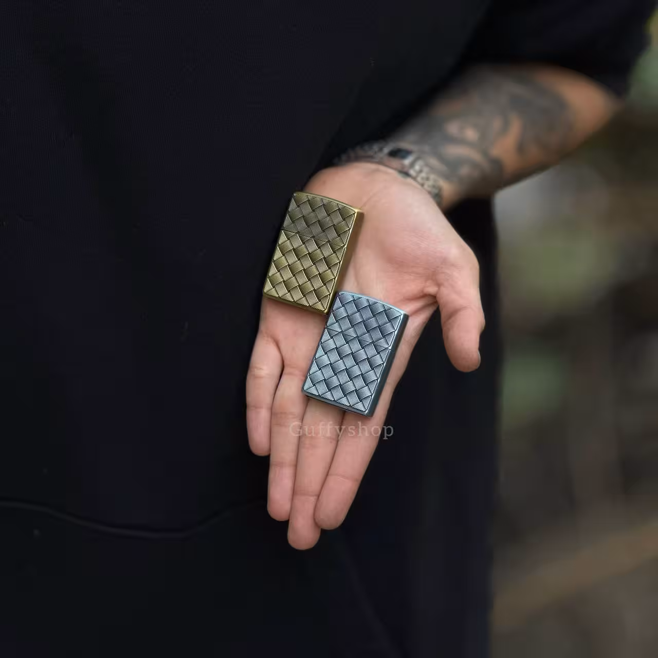 فندک طرح زیپو طرح بافت