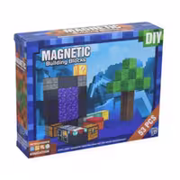 ساختنی مگنتی مکعب های ماینکرافت مدل Magnetic کد M53، شامل 53 قطعه مگنتی و 3 مدل زمین ماینکرافت