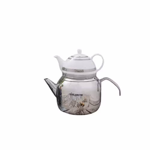 کتری قوری لوله ای استیل 2.5 لیتری