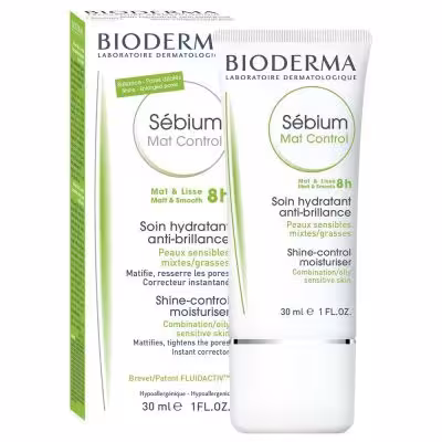 مرطوب کننده و پرایمر سبیوم مت کنترل، ضد براقی بایودرما Bioderma Mat Control