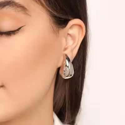 گوشواره اور سایز دخترانه استیل با عیار 316 . ORG323..