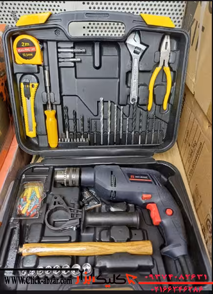 دریل 13 کیفی با لوازم اینتیمکس مدل 901