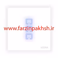 کلید سه پل توکار ویرا مدل لمسی سفید