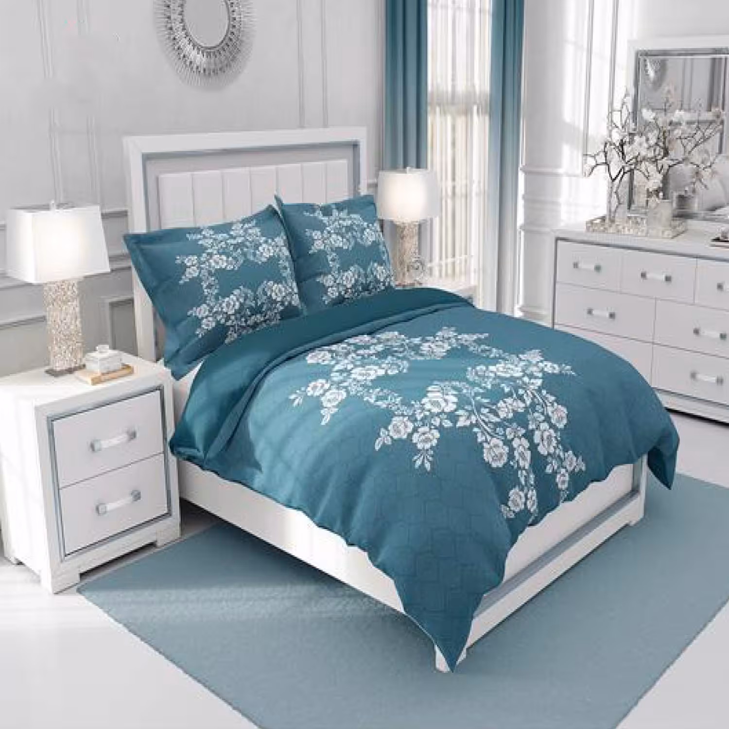 سرویس روتختی طرح‌دار چیداری مدل 2045