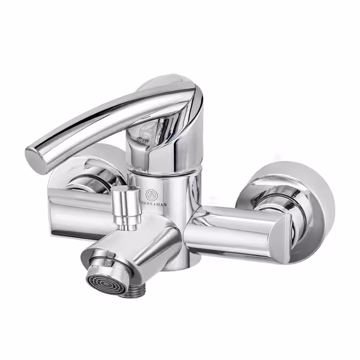 شیر حمام قهرمان مدل تنسو 2 کروم