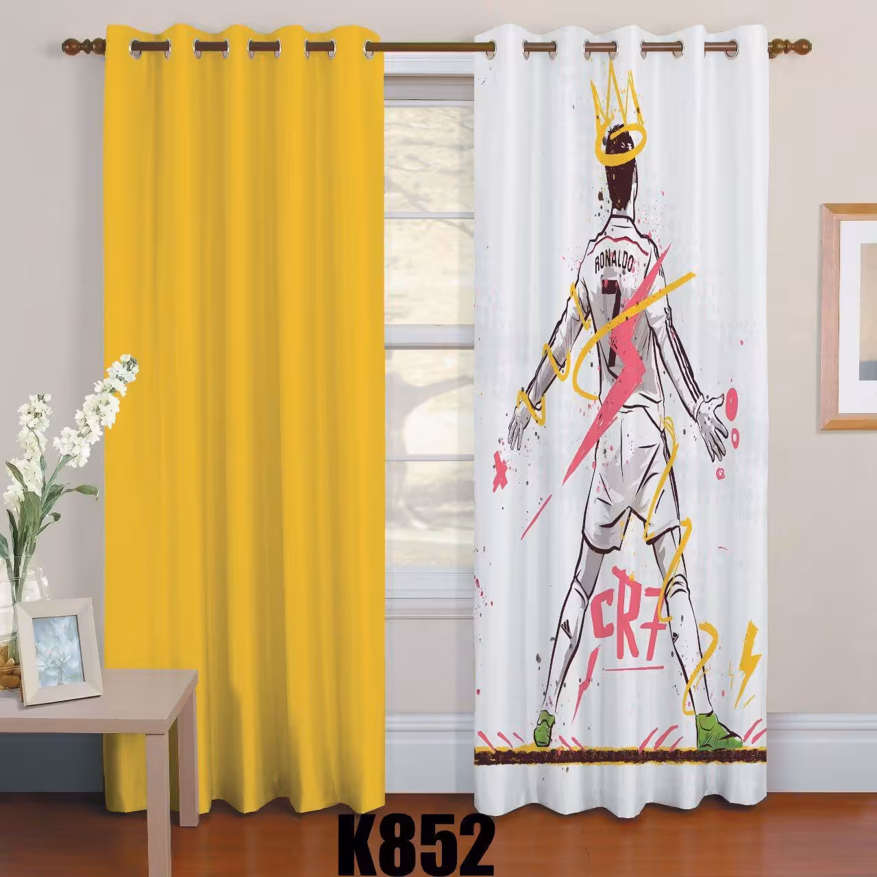 پرده چاپی  پانچ  طرح   ورزشی  کد 927