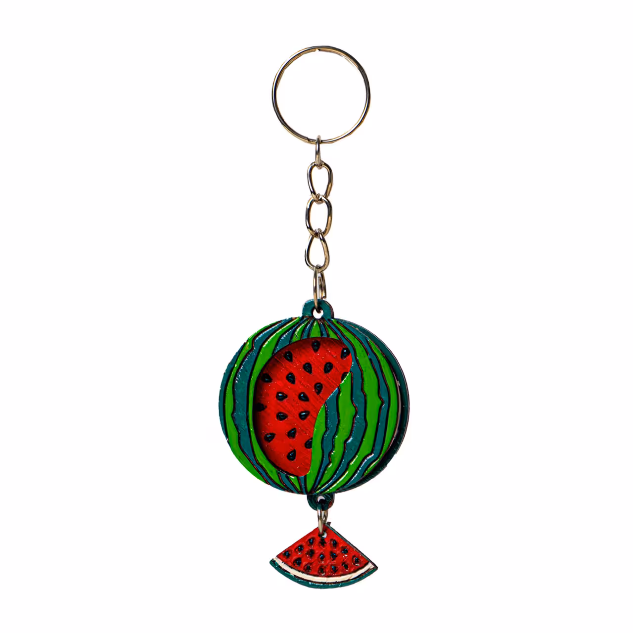 جا کلیدی چوبی طرح هندوانه