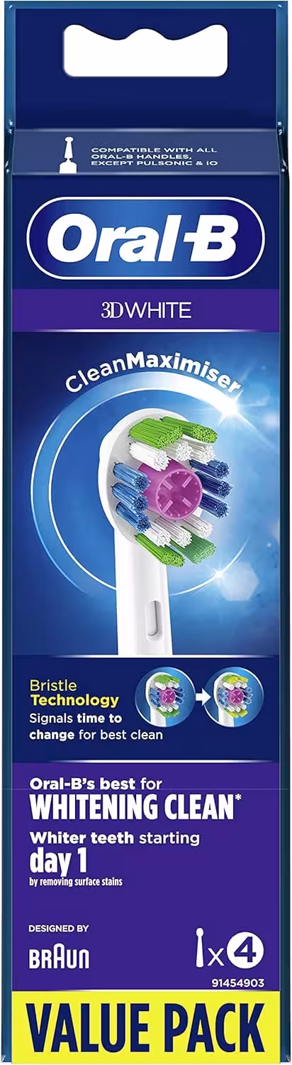 سری یدک مسواک برقی اورال بی مدل CleanMaximiser بسته 4 عددی