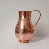 پارچ دسته مسی چکشی طرح کوزه ای بزرگ نانو شده