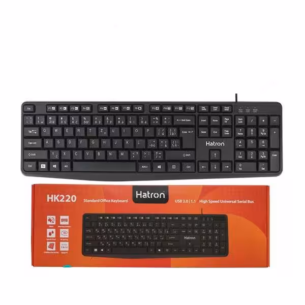کیبورد سیم دار هترون Hatron HK220