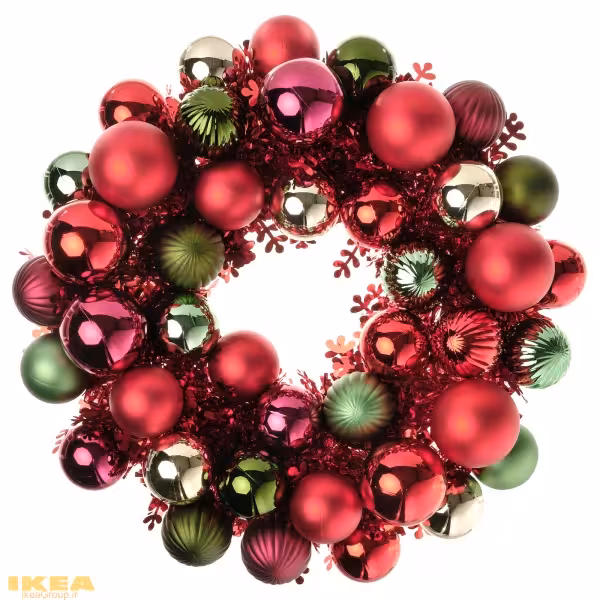 تاج گل کریسمس مدل VINTERFINT | برند ایکیا | ارسال 15 الی 20 روز کاری