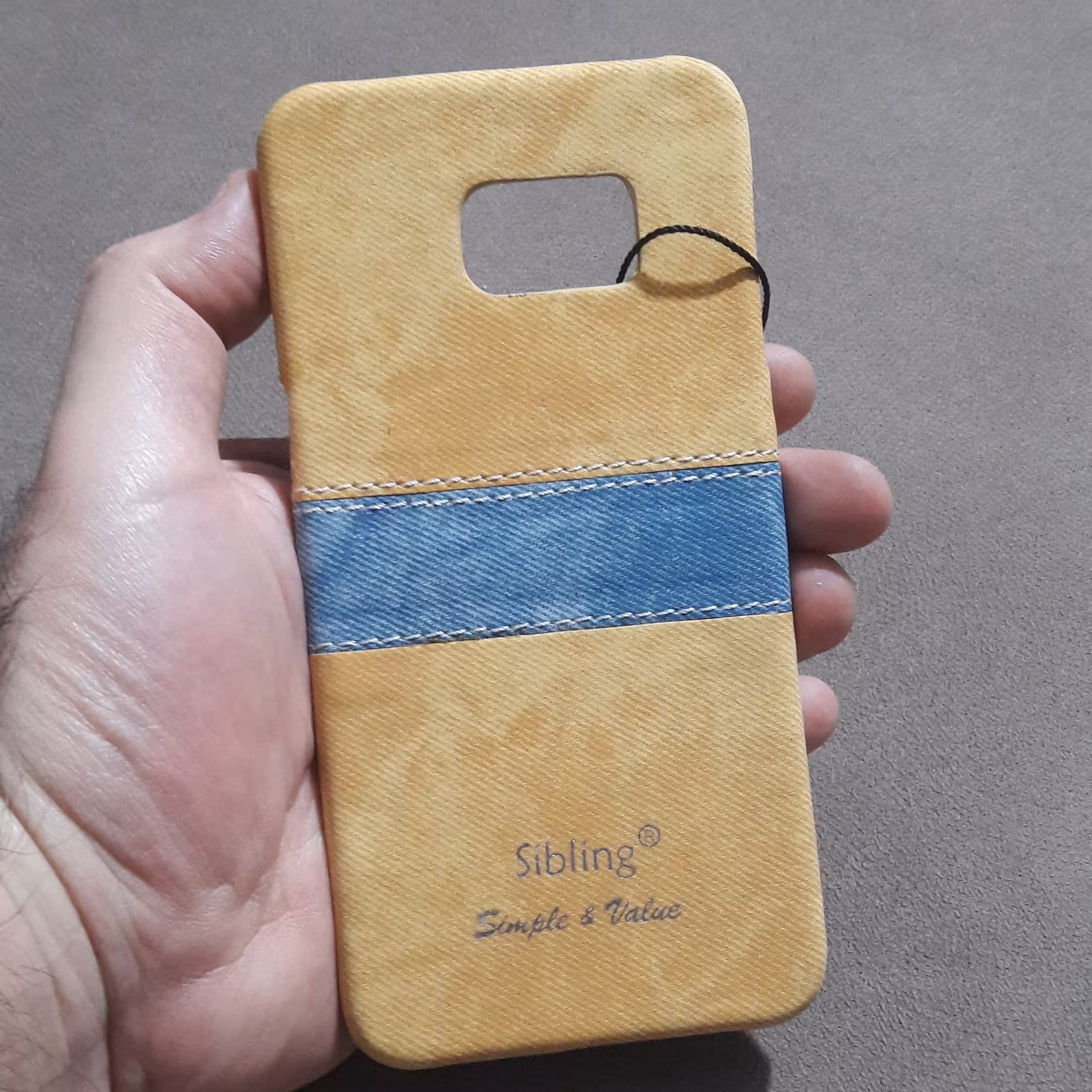 قاب خشک روکش چرم سامسونگS6edge plus