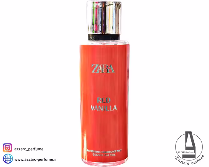 بادی اسپلش زنانه زارا zara مدل RED VANILLA حجم 250 میل