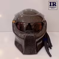 کلاه کاسکت طرح جنگجو predator پردیتور - کربن لیزر دار