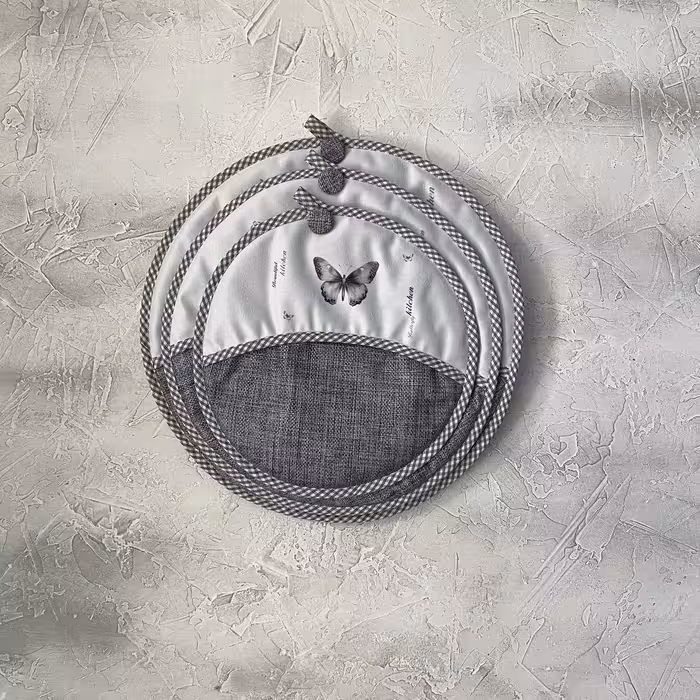 ست 3تایی دمکنی مخمل پریا - طرح 92