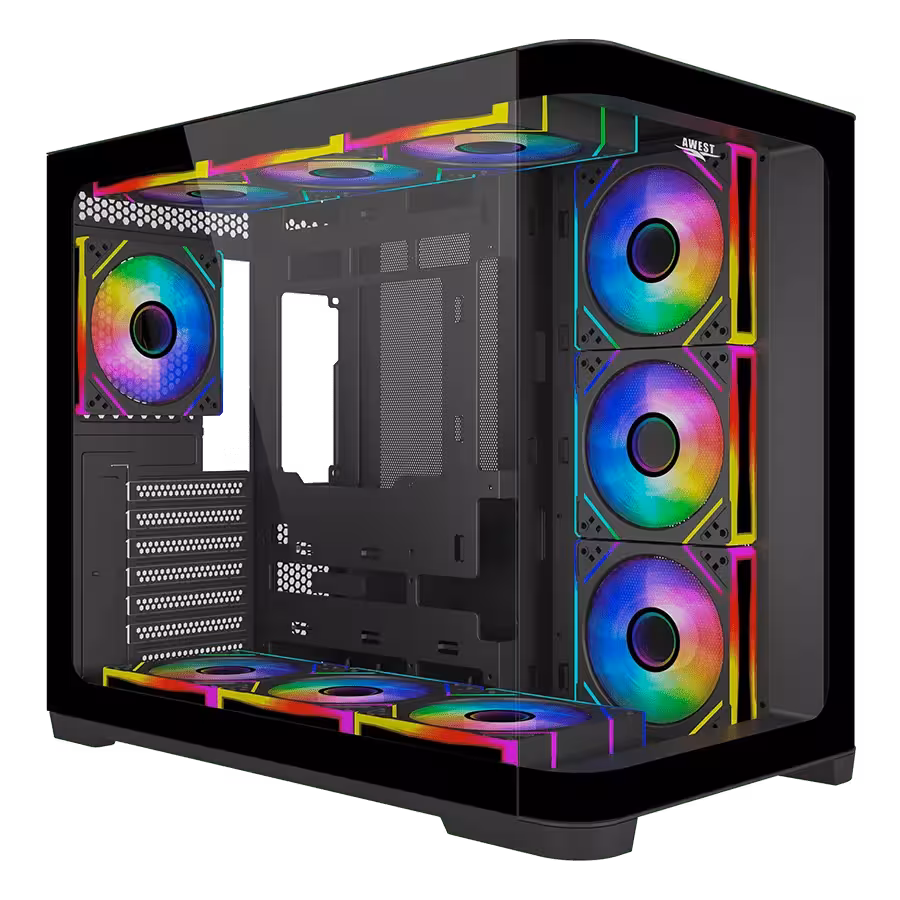 قیمت   مشخصات کیس گیمینگ اوست AWEST GT-AQ18-MB | تکاف