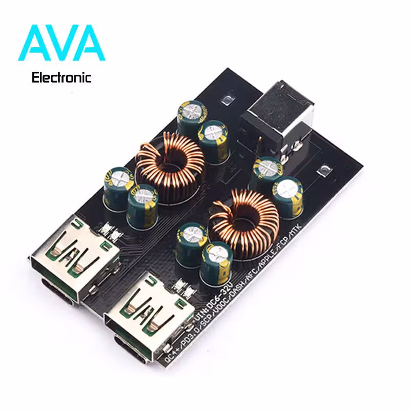 ماژول پاوربانک فست شارژ QC4 دو پورت Type-C و USB