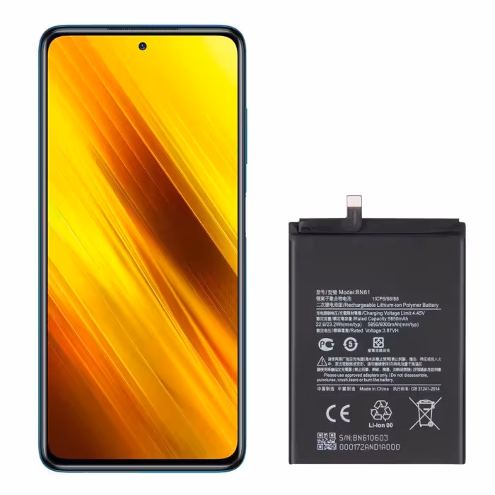 باتری اصلی شیائومی POCO X3 Pro مدل BN61 ظرفیت 6000mAh