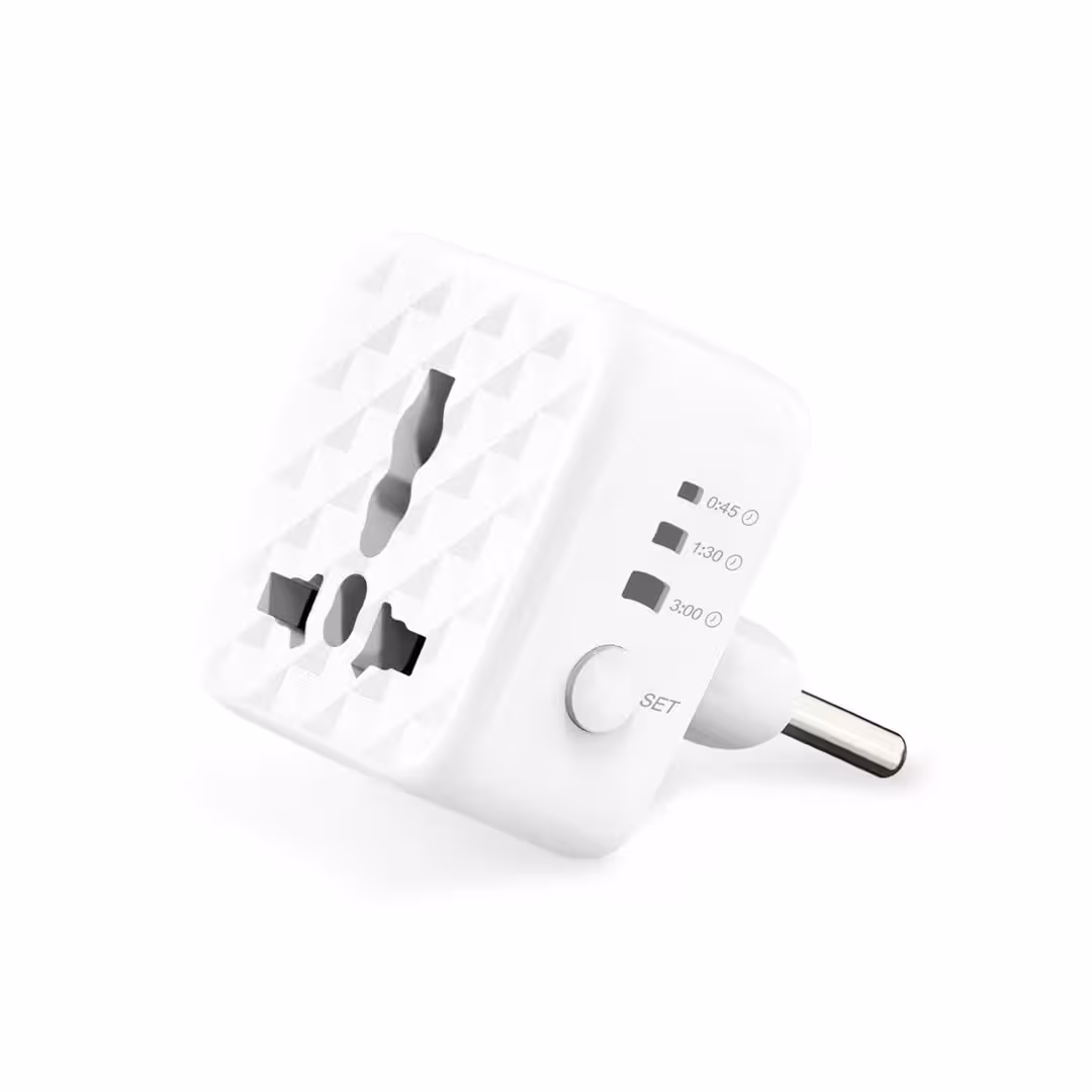 تبدیل برق جهانی تایمردار گرین Green Universal Conversion Plug With Timer