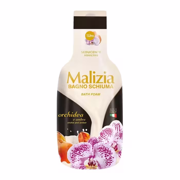شامپو بدن مالزیا Malizia رایحه گل ارکیده Orchidea e Ambra حجم 1000ml