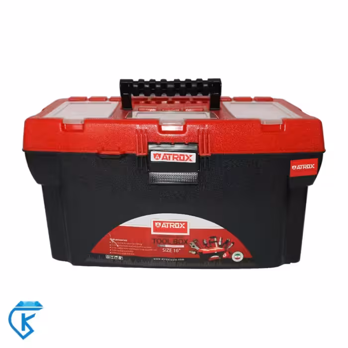 جعبه ابزار پلاستیکی آتروکس سایز 16 اینچ Atrox