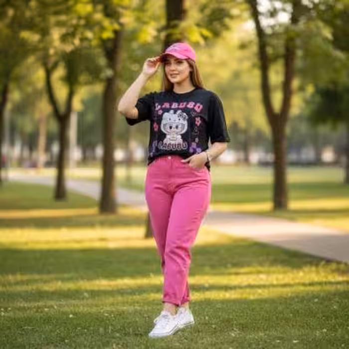 تیشرت لش زنانه لبوبو فری سایز تا 50 ارسال رایگان