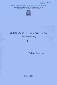خرید و دانلود نسخه کامل کتاب Agricultura en el Perú s. XX (documentos)