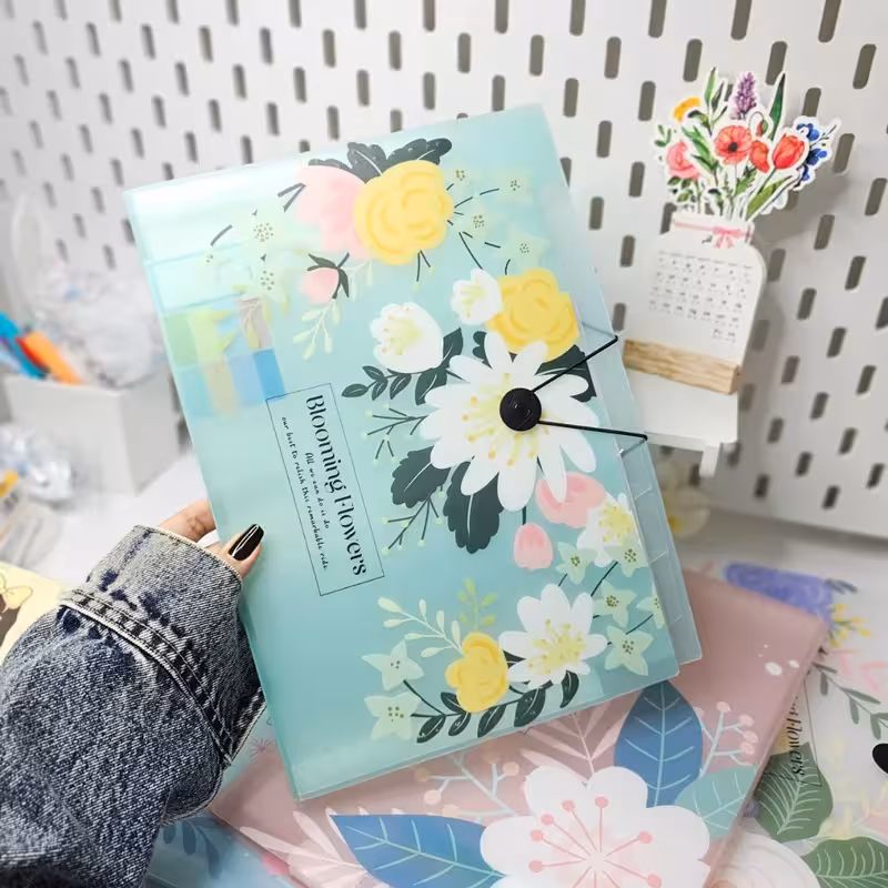 پوشه فولدر دار طرح گل