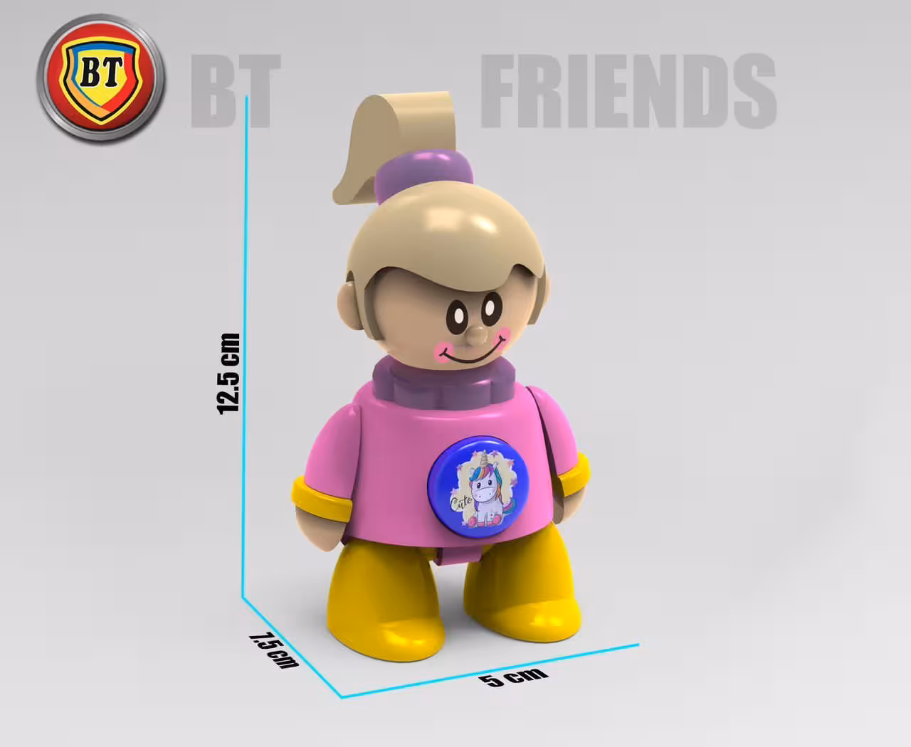 آدمک دختر تک شاخ بتی فرند BtFriends طرح تولو TOLO