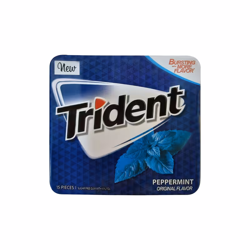 آدامس بدون قند تریدنت با طعم نعناع تند بسته 15 عددی