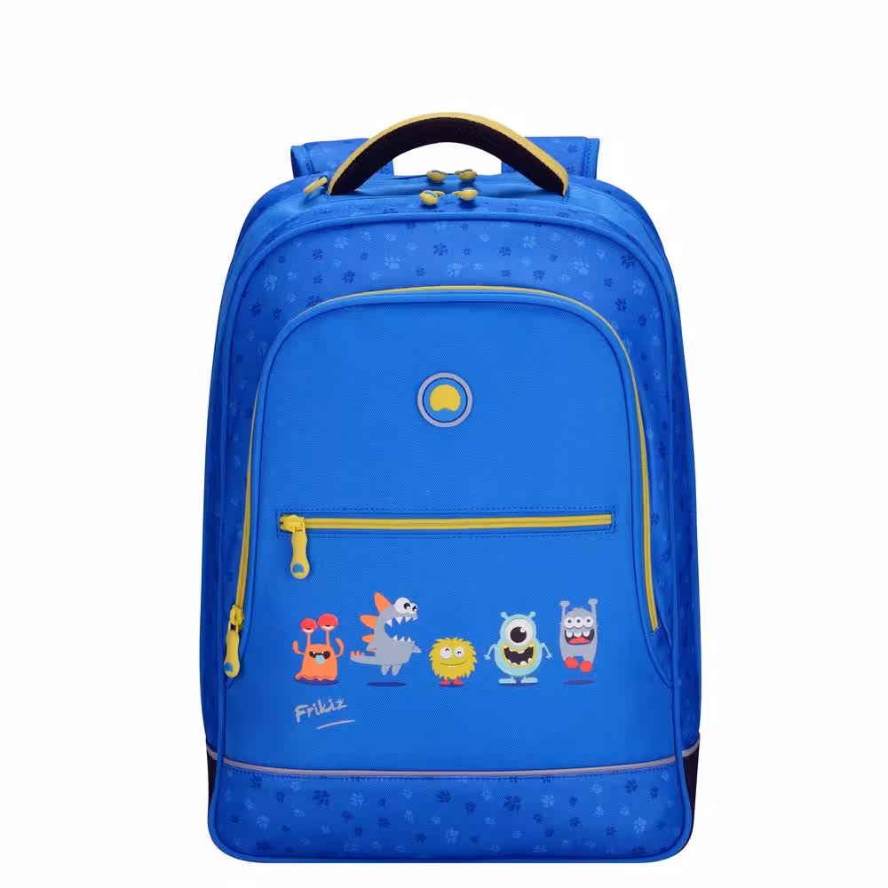 کوله پشتی مدرسه ای دلسی مدل آبی هیولا