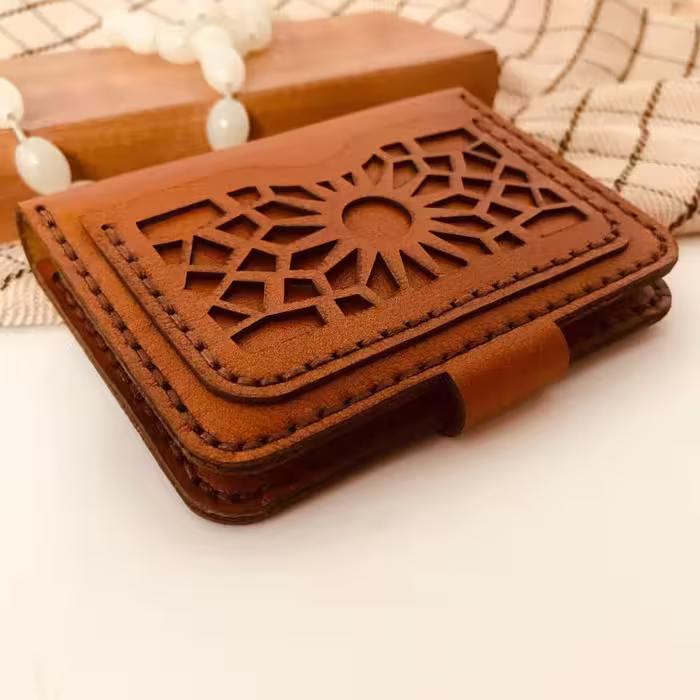 کیف پول چرمی دستدوز