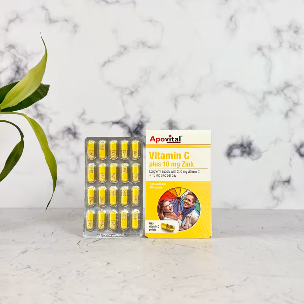 کپسول ویتامین C و زینک آپوویتال 40 عدد