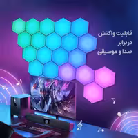 پنل LED هوشمند لمسی شش ضلعی (6 عددی)