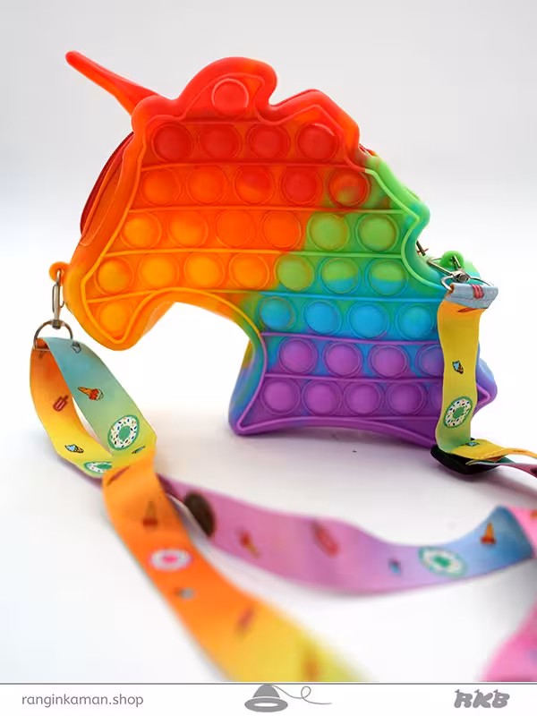 پاپیت کیف کله یونیکورن Unicorn head bag popit