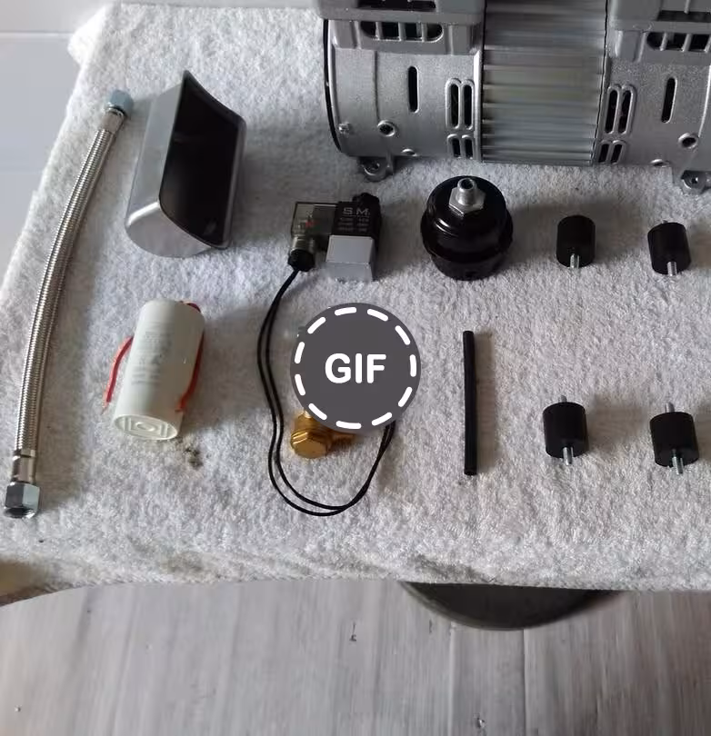 موتور کمپرسور سایلنت درجه 1 همراه لوازم کامل مدل 750 وات