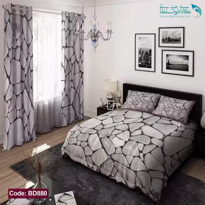 روتختی طرح سنگ دو نفره کد BD880
