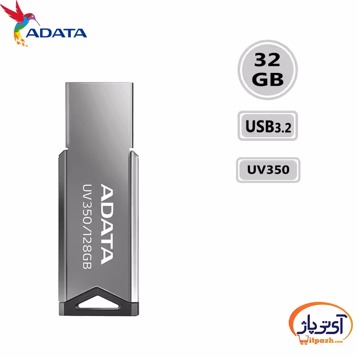 فلش مموری USB3.2 ای دیتا 32 گیگابایت مدل ADATA UV350