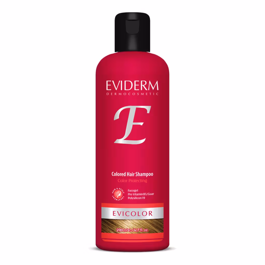 شامپو اویکالر مناسب موهای رنگ شده 200 میلی لیتر اویدرم EVIDERM
