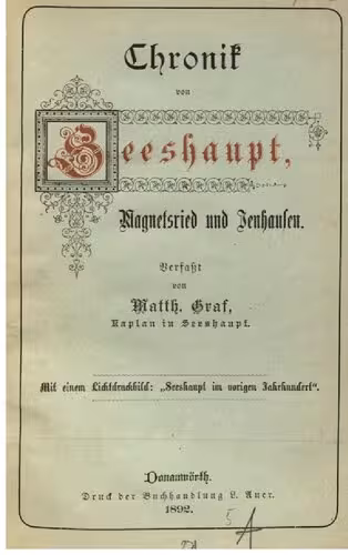 خرید و دانلود نسخه کامل کتاب Chronik von Sesshaupt, Magnetsried und Jenhausen