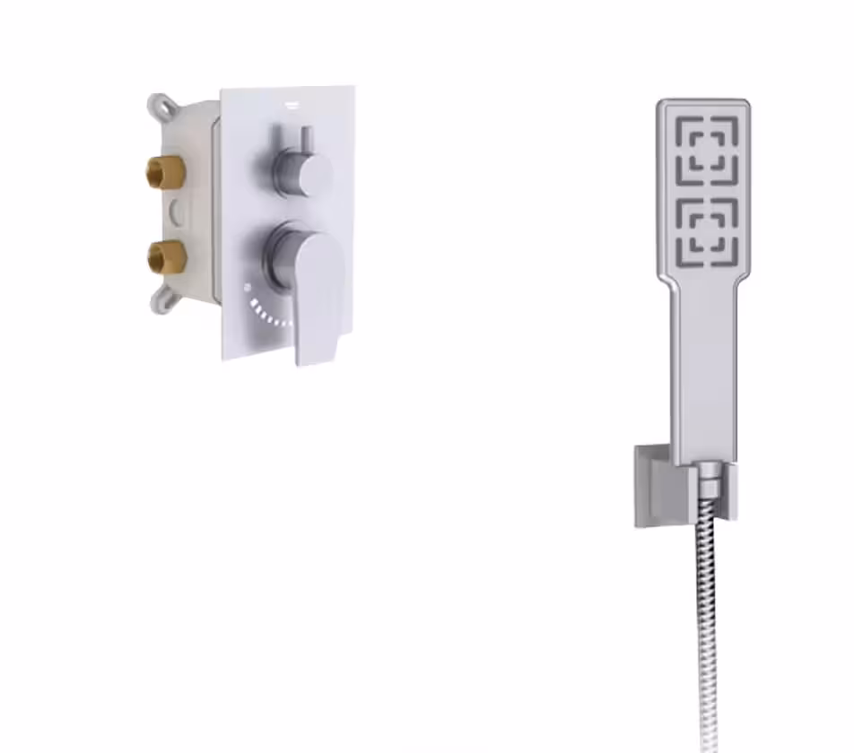 شیر حمام توکار شودر مدل رومر تیپ 2 BRASS کروم