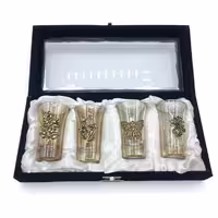 ست هدیه شات 4 عددی حیوان جعبه مخمل 710047