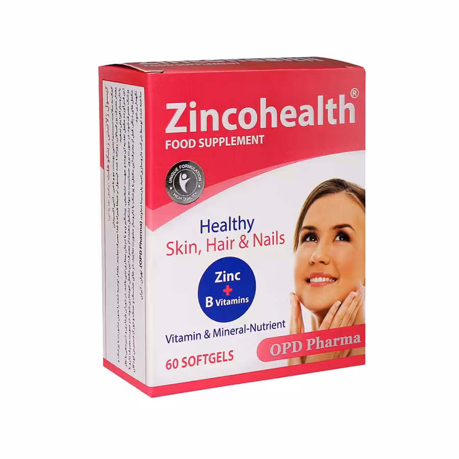 سافت ژل زینکو هلث او پی دی فارما 60 عدد